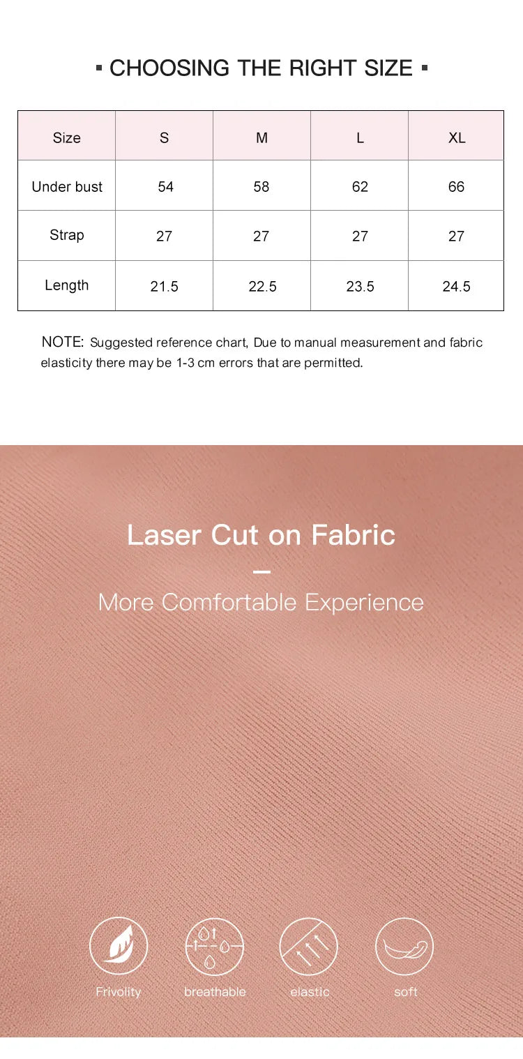 Soutien-Gorge Confort Sans Armature Rembourré Bords Ondulés Coupe Laser Invisible Yoga 9 Couleurs