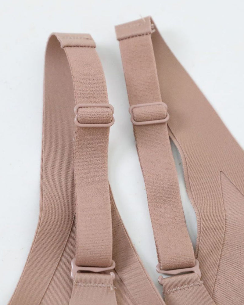 Deep V-neck Seamless Elastic Tummy Control Shaping Adjustable Straps Bodysuit